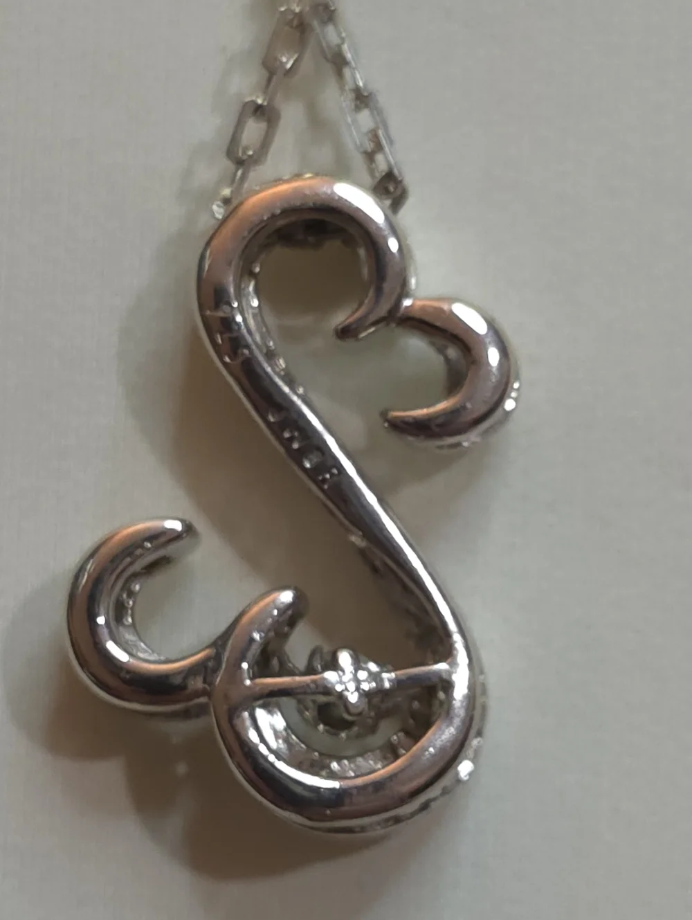 ZALES JANE SEYMOUR GENUINE DIA 925 STERLING SILVER PENDANT WITH 925 20 IN CHAIN